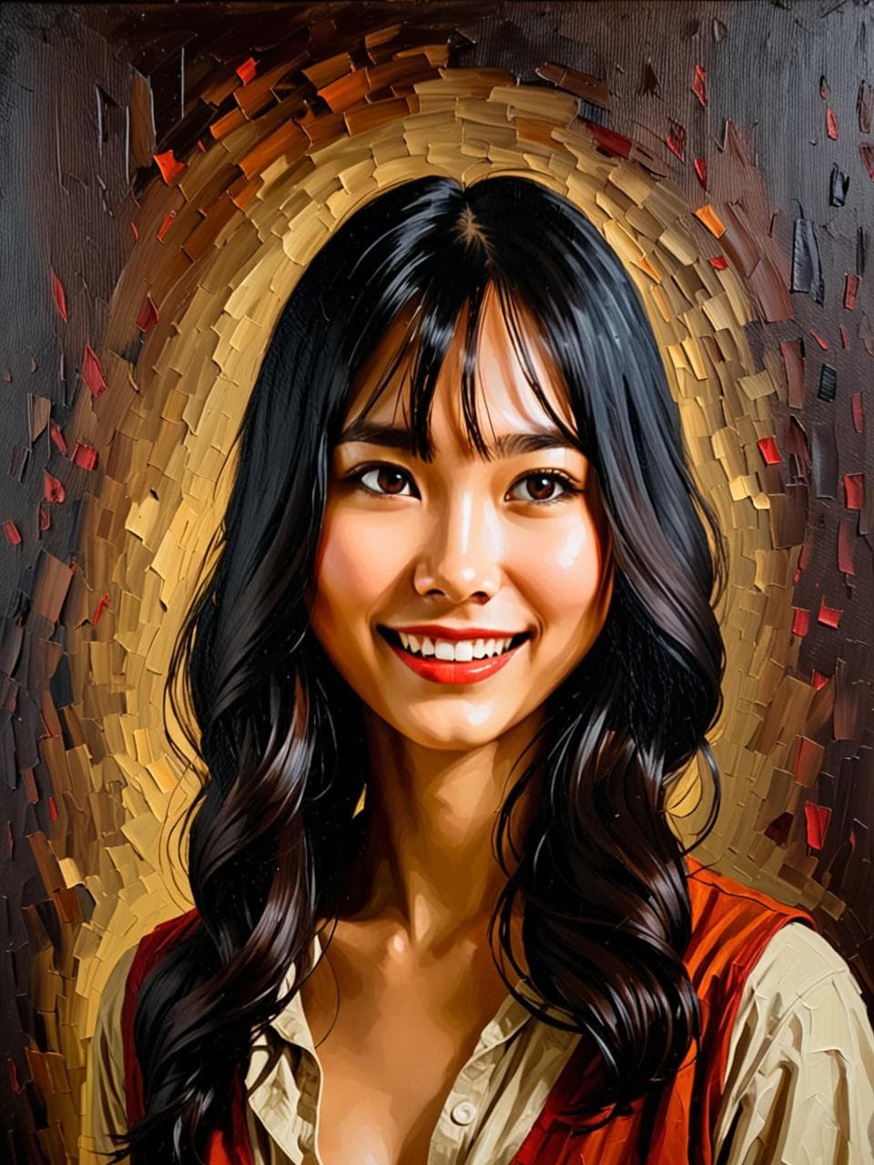 oil-painting 스타일 캐릭터 예시