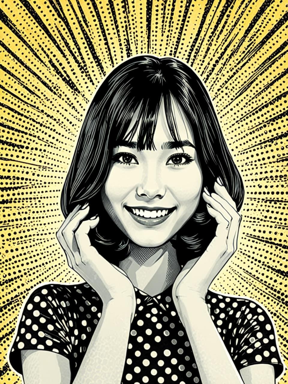 retro-comic 스타일 캐릭터 예시