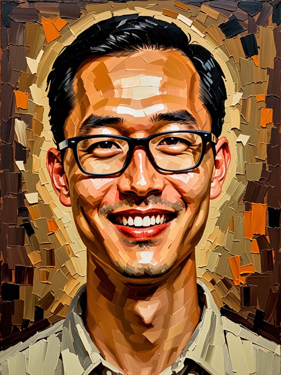 oil-painting 스타일 캐릭터 예시