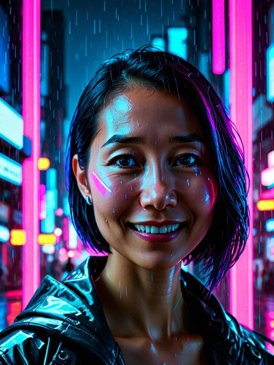cyberpunk 스타일 캐릭터 예시