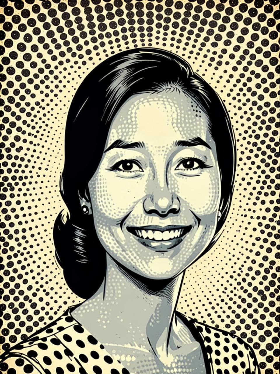 retro-comic 스타일 캐릭터 예시